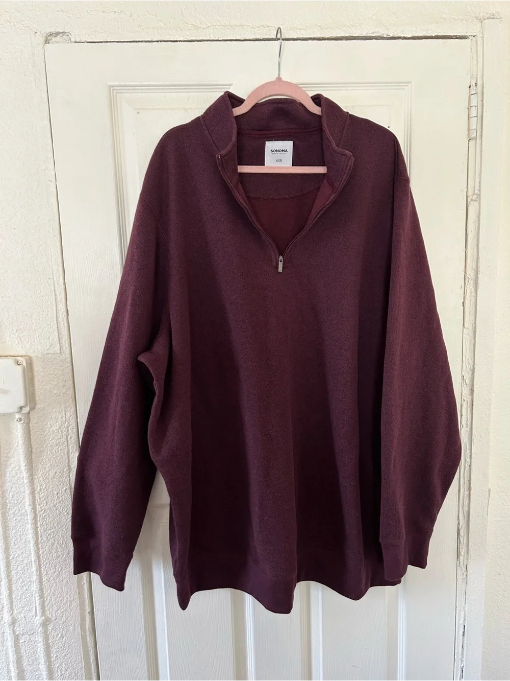 Big & Tall 4XB Sonoma Goods for Life Sweater Fleece Quarter Zip Pullover, Men's